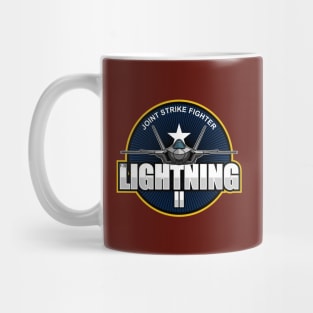 F-35 Lightning 2 Patch (Front & Back logo) Mug